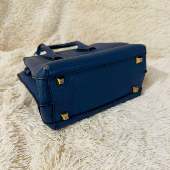 MCM Mini Milla Park Avenue Tote Bag - Navy - Picture 9 of 14